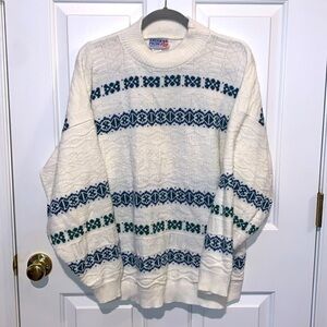 American Pride Vintage Plus Sized Acrylic Pullover Sweater Made in USA Size 22W